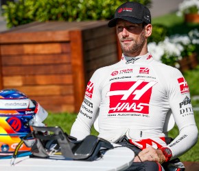 法国F1车手罗曼·格罗斯让（哈斯）说，与未来2020年澳大利亚大奖赛在墨尔本的媒体。