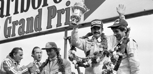 Clay Regazzoni是威廉姆斯的第一个大奖赛冠军，在1979年英国GP的Silverstone得分。